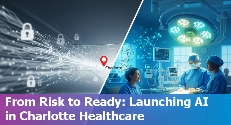 Healthcare AI meeting at UNC Charlotte discussing AI in Charlotte, North Carolina in 2025