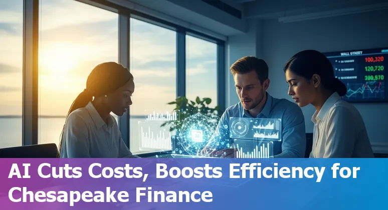 Financial services team in Chesapeake, Virginia, US using AI dashboards to cut costs and improve efficiency
