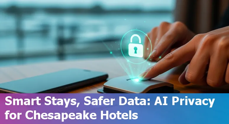AI-driven hotel concierge and smart room in Chesapeake, Virginia with riverfront view, illustrating AI in hospitality in 2025
