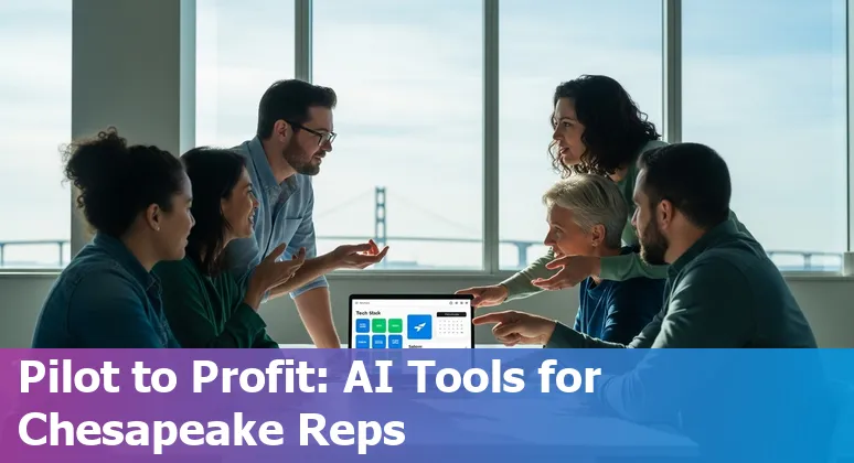 Sales professional using AI tools in Chesapeake, VA—local AI sales guide 2025 image