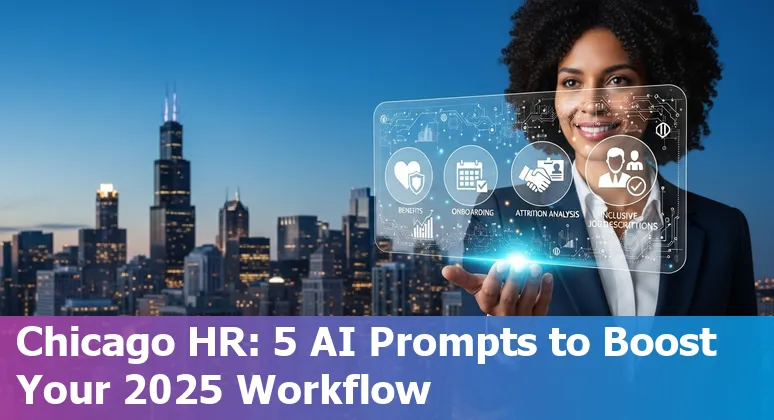 HR professional in Chicago using AI tools to craft benefits messages and onboarding plans.