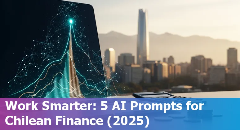 Finance professional reviewing AI-generated cash position and forecasts for Chilean entities on a laptop