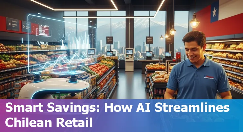 Retail automation and AI solutions for stores in Chile, showing inventory, chatbots and supercomputing support in Chile