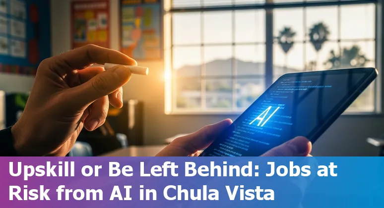 Chula Vista classroom with teacher, students, and AI icons showing adaptation strategies