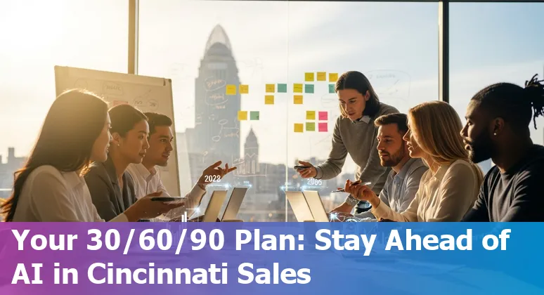 Cincinnati, Ohio sales team using AI tools in a workshop at University of Cincinnati 1819 Innovation Hub