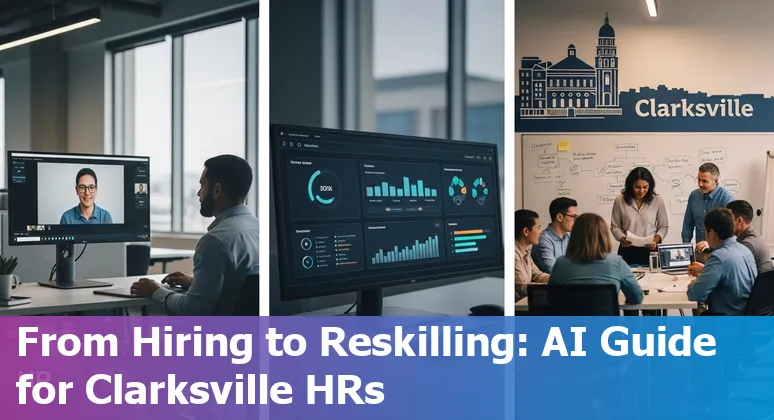 HR professional using AI tools for hiring and training in Clarksville, Tennessee in 2025