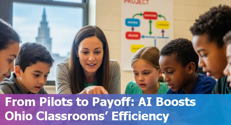 AI helping education companies in Cleveland, Ohio: teachers and students using AI tools in classrooms