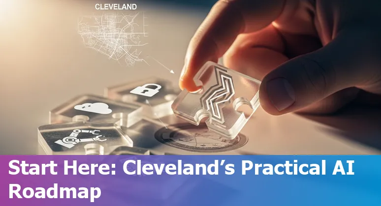 AI in financial services in Cleveland, Ohio 2025: charts, local skyline, and fintech icons