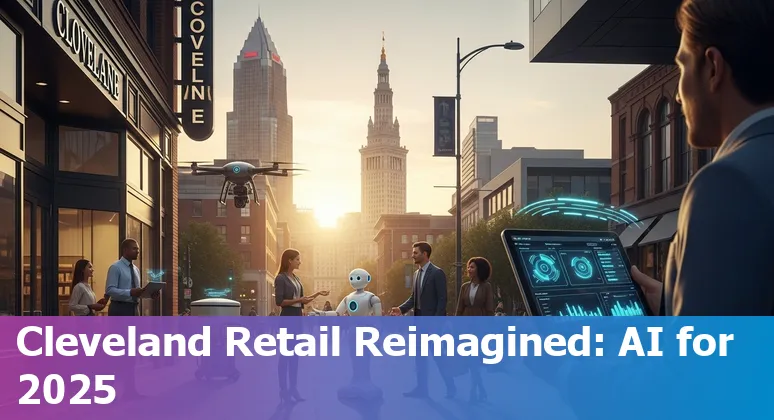 Retail store with AI-driven robots and AR displays in Cleveland, Ohio, 2025