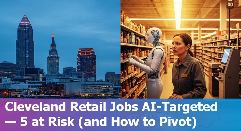 Cleveland retail workers adapting to AI with training, self-checkout and inventory robots in a store setting