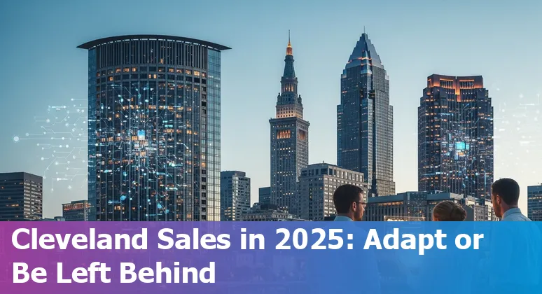 Cleveland, Ohio sales team meeting with AI tools on laptop screens — Will AI replace sales jobs in Cleveland, Ohio in 2025?