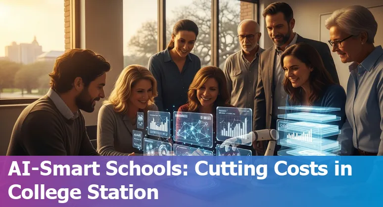 College Station, Texas education companies using AI tools outside Texas A&M administration building