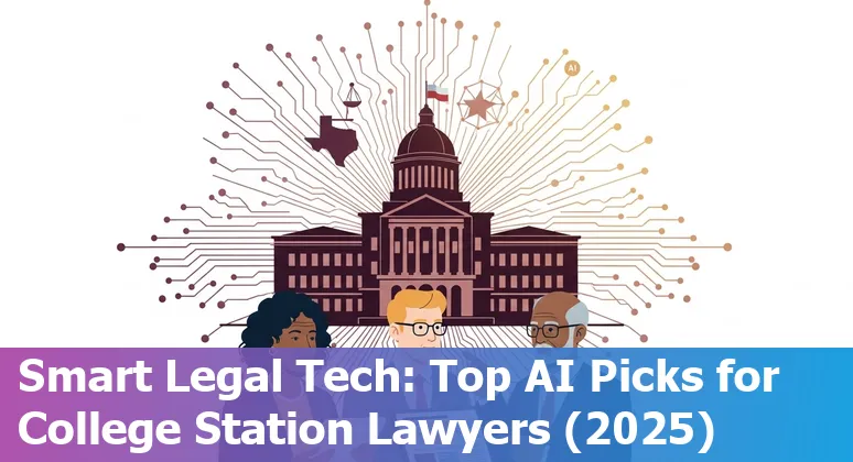 Lawyer using AI tools on a laptop in College Station near Texas A&M campus.