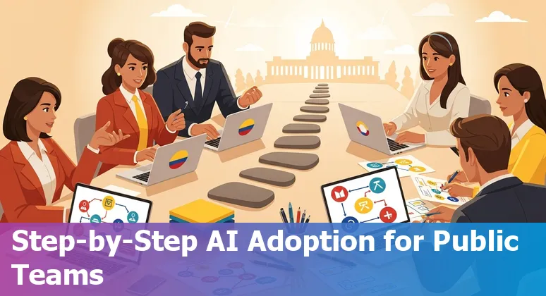 Illustration of AI in Colombia government 2025: CONPES 4144, SIC guidance and public-sector AI innovation in Colombia
