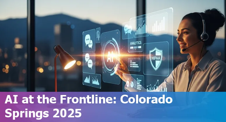 Customer service professional using AI tools in Colorado Springs, Colorado office — training and HIPAA-aware implementation.