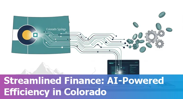 AI-driven financial services dashboard used by companies in Colorado Springs, Colorado, US to cut costs and improve efficiency