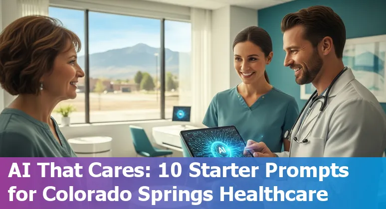 Healthcare professionals reviewing AI-generated retinal images and SMS prompts for patient adherence in Colorado Springs clinic.