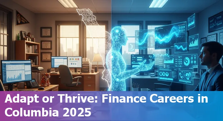 Finance professional using AI tools in Columbia, Missouri, US office — preparing for AI changes in 2025
