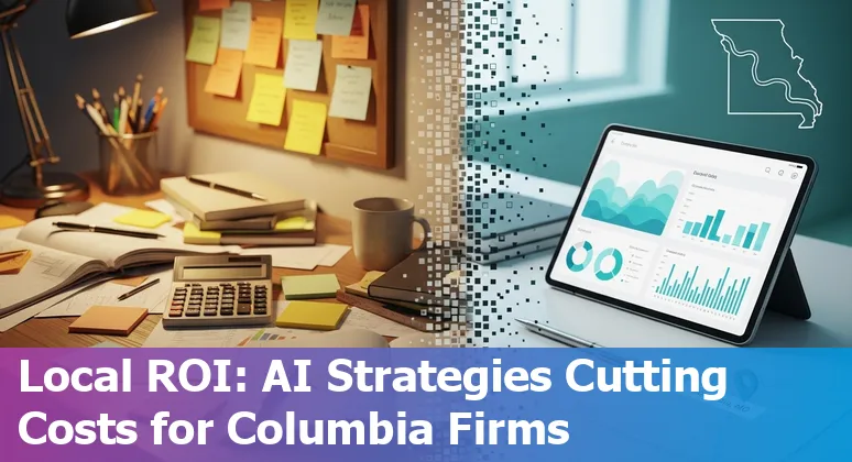 Real estate agent using AI tools to optimize listings in Columbia, Missouri, US