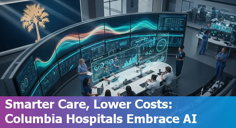 AI in Columbia, South Carolina healthcare: doctors reviewing AI dashboards that improve costs and efficiency