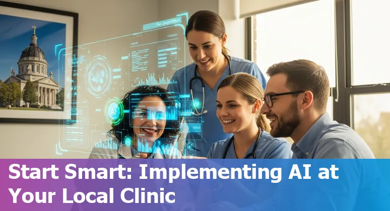 Healthcare professionals and students learning AI applications at USC and MUSC in Columbia, South Carolina, 2025