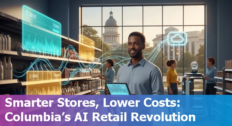 Retail workers using AI tools in a Columbia, South Carolina store — saving costs and improving efficiency