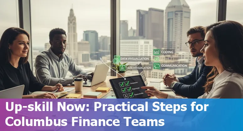Columbus, Ohio finance team using AI tools on laptop — 2025 guidance for Columbus, Ohio finance professionals