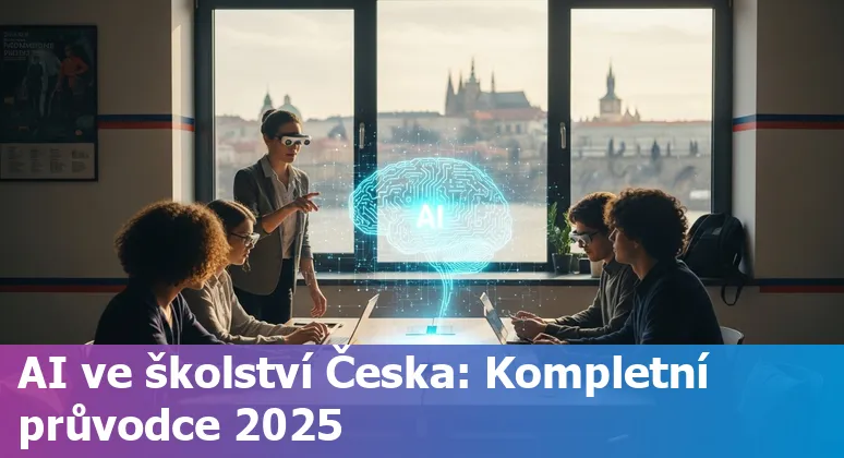 Teacher using AI tools with students in a Czech Republic classroom in 2025