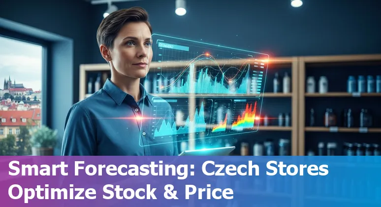 Retail staff using AI tools for checkout and inventory in a Czech Republic supermarket