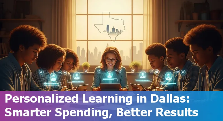 Students using an AI-powered learning platform in Dallas, Texas classroom