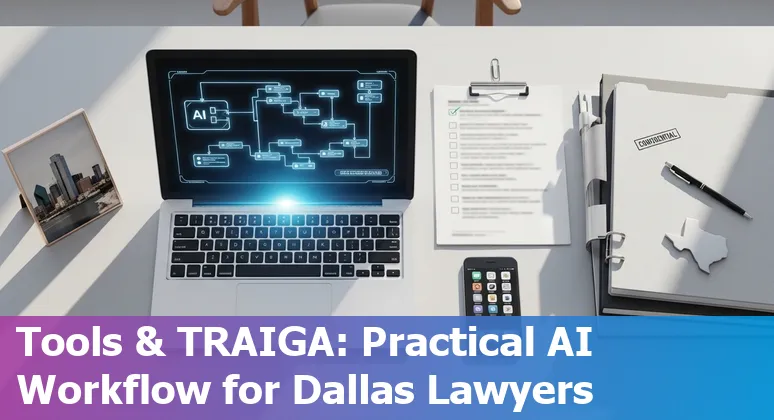 Dallas, Texas legal professionals using AI tools in 2025 at a law office near Dallas–Fort Worth.