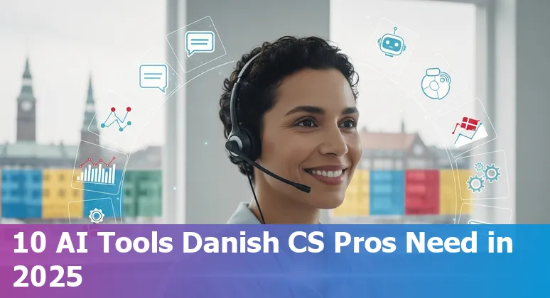 Customer service team in Denmark using AI dashboards showing Zendesk, Freshdesk and Intercom on screens