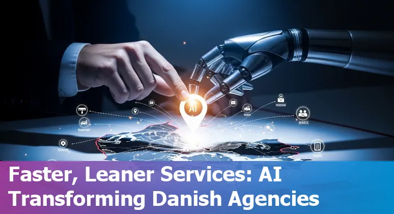 AI tools optimising Danish government services in Denmark: servers, the Børge writing assistant and public-sector teams collaborating