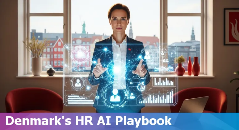 HR professional using AI tools in an office in Denmark, 2025