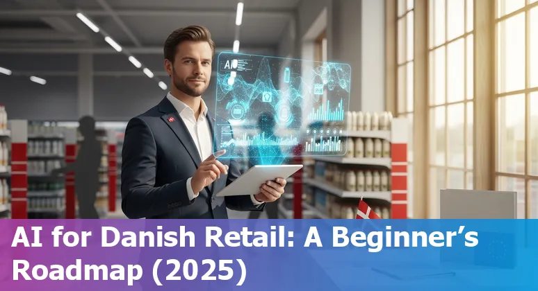 Retail team in Denmark 2025 reviewing AI dashboard and strategy for Danish retail