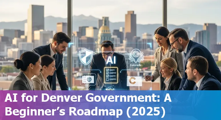 AI guidance and Denver, Colorado skyline: Colorado OIT, SB24-205, and Government Innovation Showcase