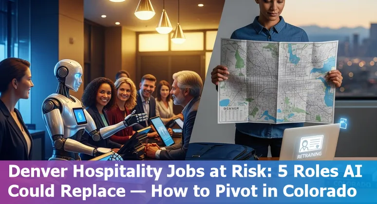 Denver hospitality workers considering AI risks — hotel front desk, restaurant staff, reservation agents, back-office and marketing assistants.