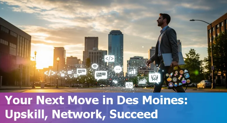 Customer service worker using AI tools in Des Moines, Iowa office, 2025