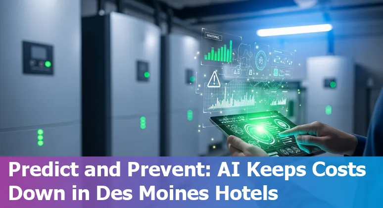 Hotel staff using AI tools to manage operations in Des Moines, Iowa, US