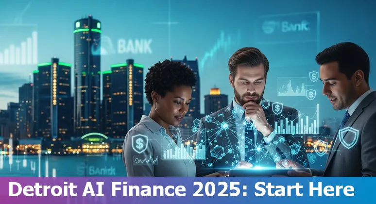 AI in financial services in Detroit, Michigan in 2025: charts, Wayne State campus, and enterprise AI logos.