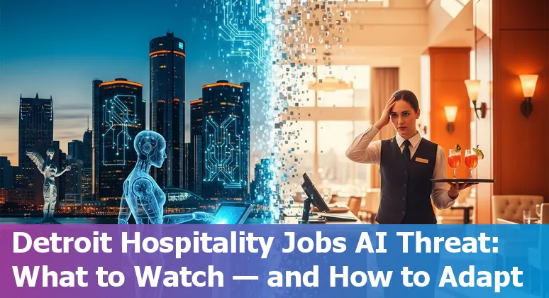 Hotel front desk kiosk and housekeeping robot in a Detroit hotel lobby