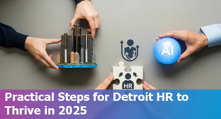 Detroit, Michigan HR team using AI tools—local Michigan workforce planning and reskilling scene