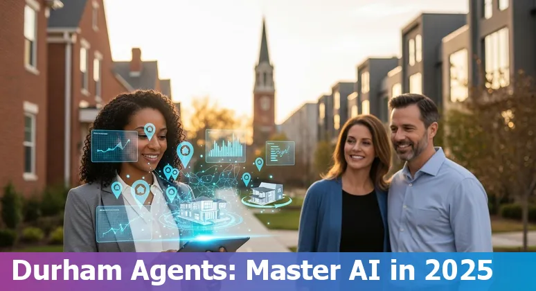Durham, North Carolina real estate agent using AI tools to create virtual tours and market analysis in 2025