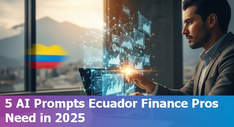Finance professional in Ecuador using AI prompts for treasury, tax, ESG, M&A due diligence and reconciliation automation