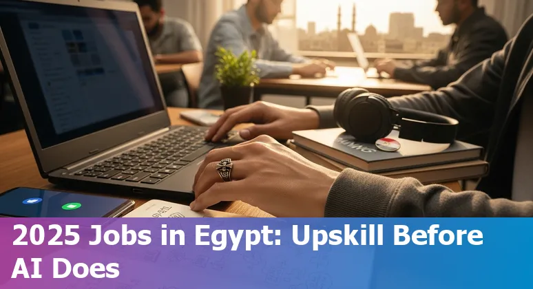 Customer service agent using AI tools in Cairo, Egypt