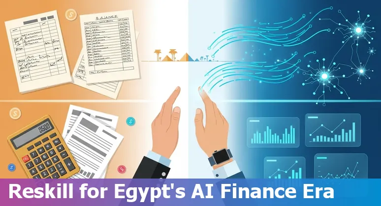 Egypt finance professionals in a Cairo office using AI tools, 2025