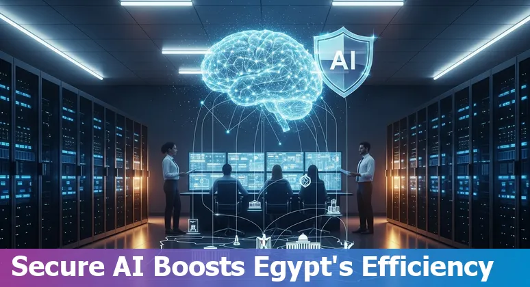 Egypt government employees using an AI dashboard to improve public-service efficiency in Egypt