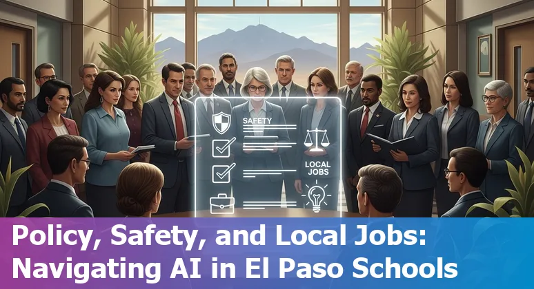 Teachers and students using AI tools in a classroom in El Paso, Texas, US in 2025
