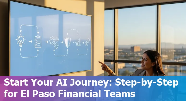 Business team discussing AI strategy for financial services in El Paso, Texas in 2025