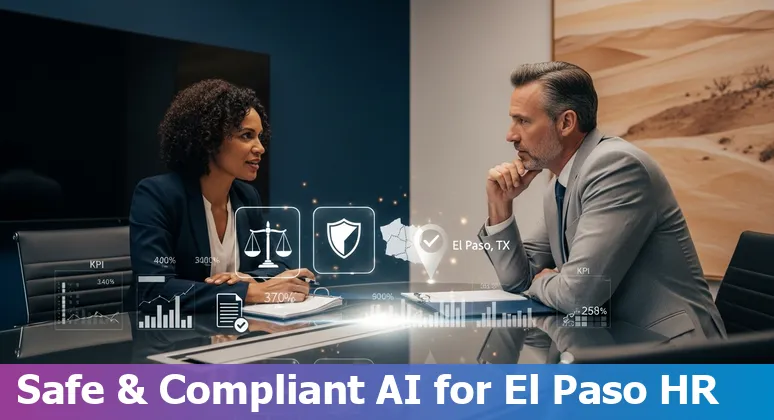 HR professional using AI tools in El Paso, Texas office in 2025